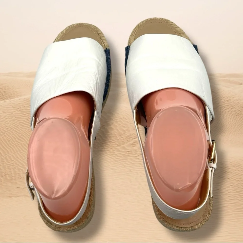 G.I.L.I. Lucinda Women's White Espadrille Sandals